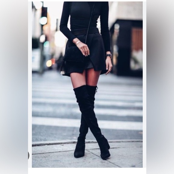 Sam Edelman Women’s Valda Knee High Boot Black Leather Suede Boot Size 6.5M New - Picture 10 of 13